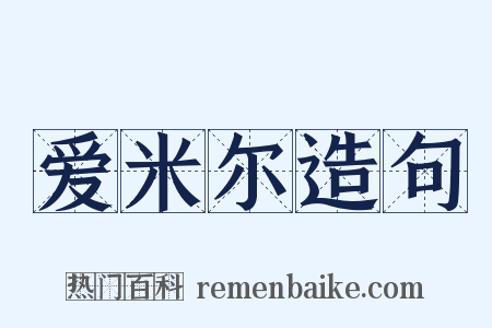 爱米尔造句是什么意思的图片